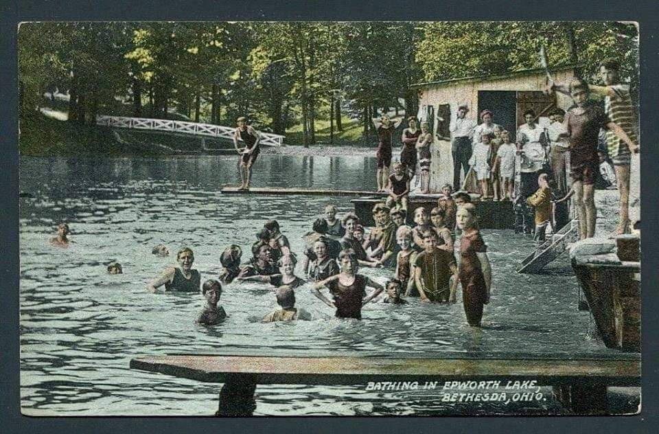 Bathing in Epworth Lake